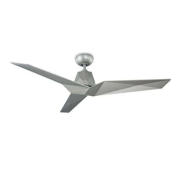 Automotive Silver 60in Smart Ceiling Fan with Remote and Lighting
