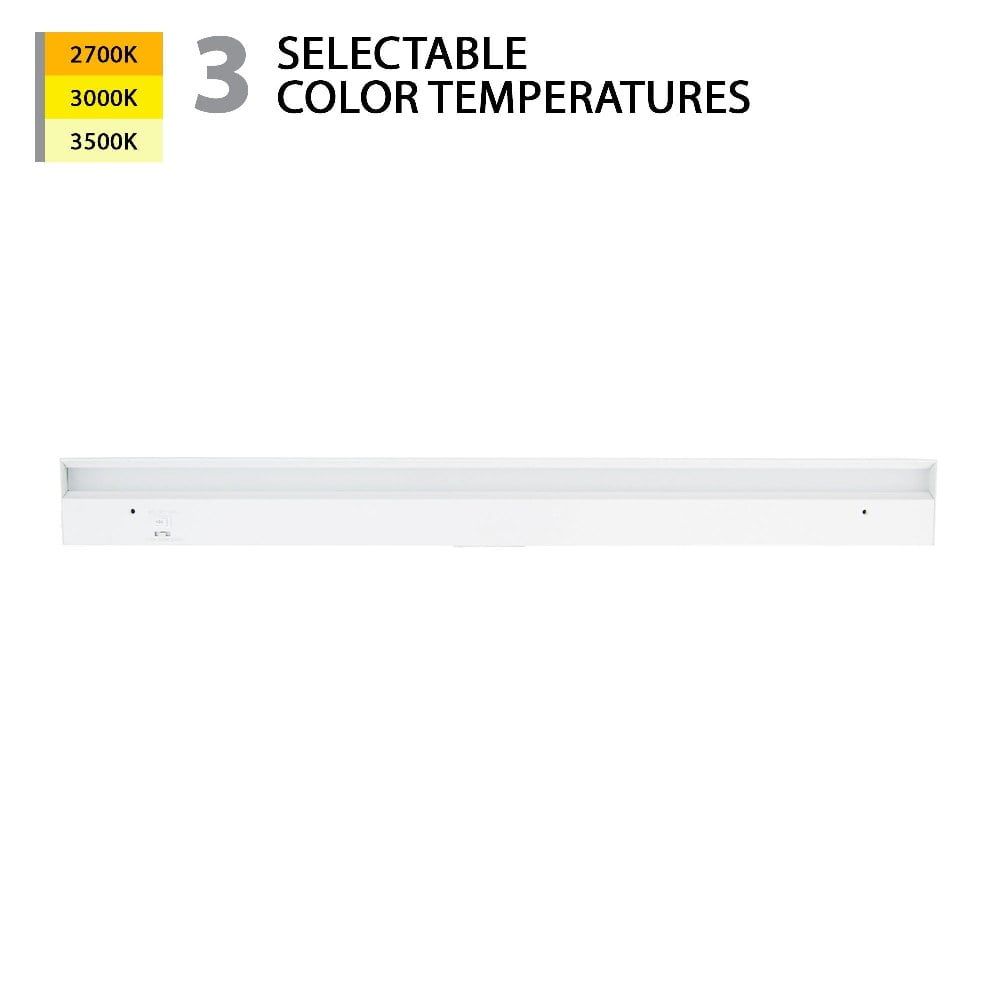 White 30" LED Light Bar with Acrylic Diffuser