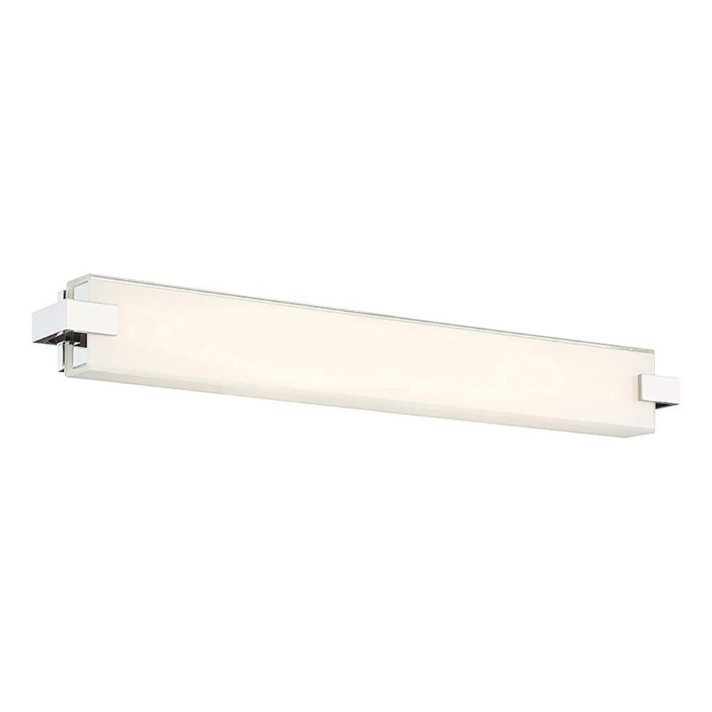 Bliss 28" Polished Nickel Dimmable LED Vanity & Wall Light