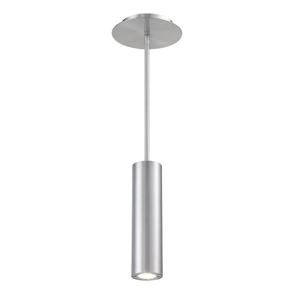 Sleek Modern 10" Brushed Aluminum LED Pendant Light, Energy Star Rated