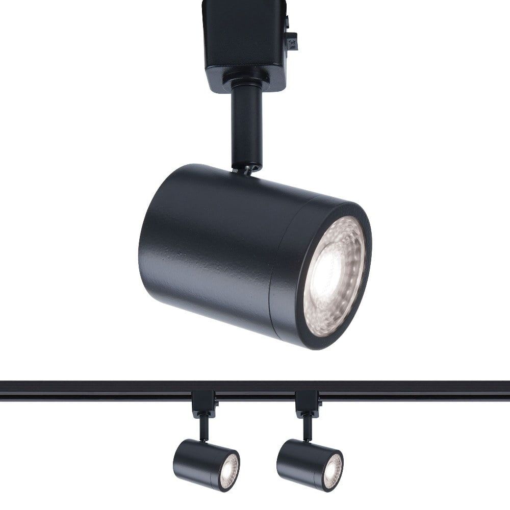 Charge 8010 Sleek Black Aluminum LED Track Light Set
