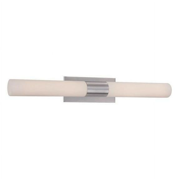 Elementum Sleek 30" Nickel Cylinder LED Vanity Light