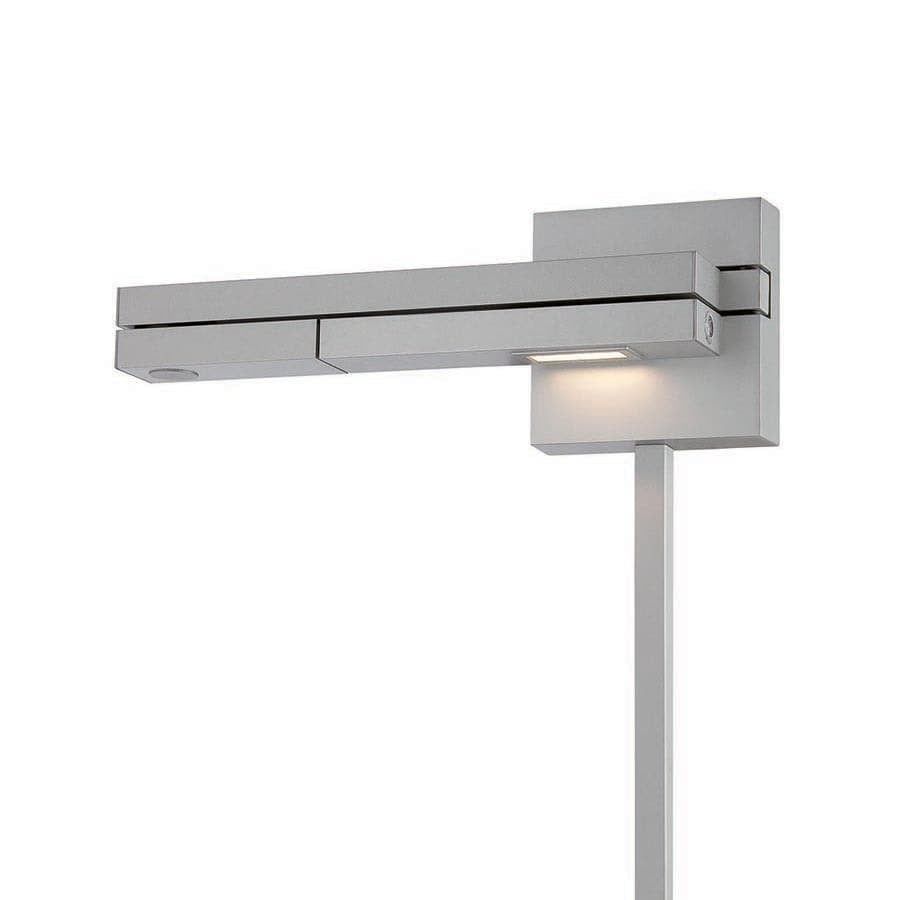 Bronze LED Swing Arm Wall Sconce with White Diffuser, Dimmable