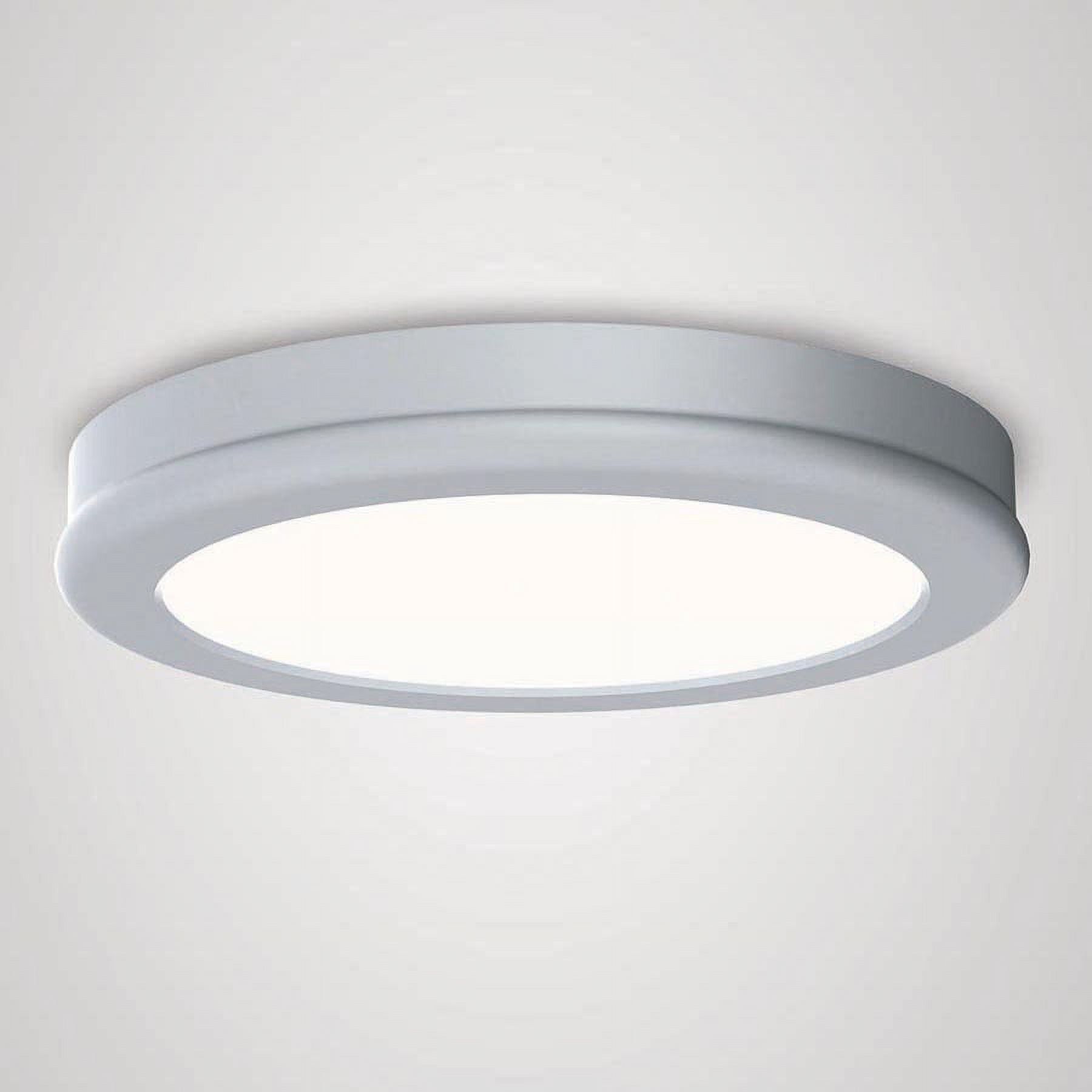 Sleek 10" White Edge-Lit LED Flush Mount Ceiling Light