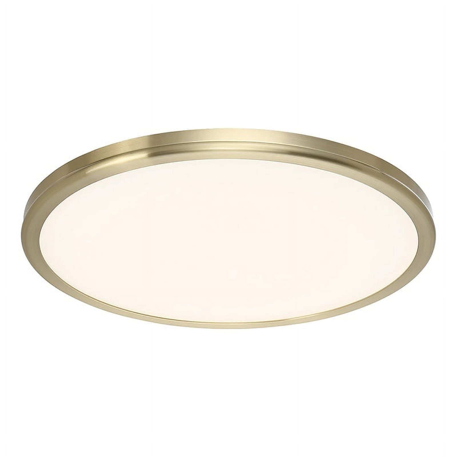 Elysian 22" Brass LED Flush Mount Ceiling Light, Energy Star Certified