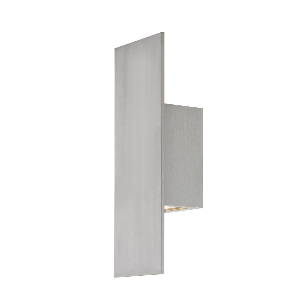 Iconic Brushed Aluminum 14" LED Wall Sconce with Dimmable Light