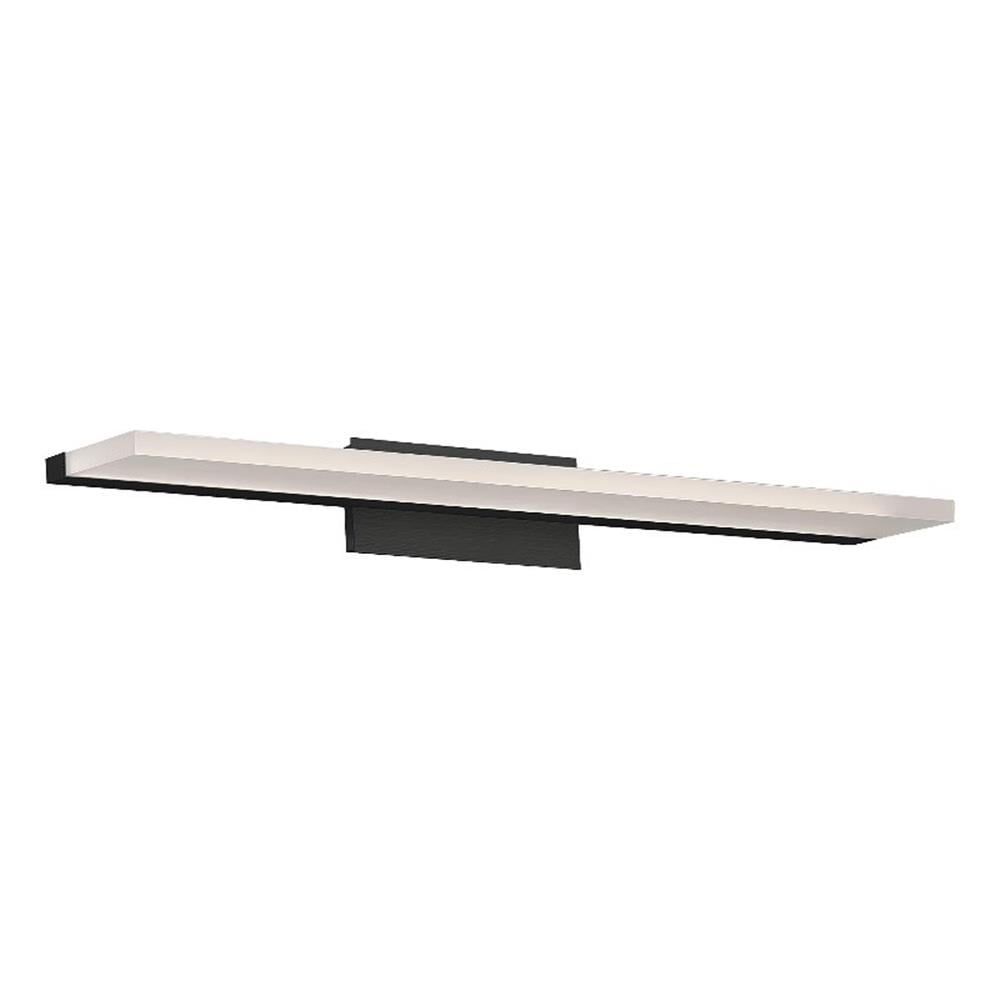 Salas Black 24" LED Bath Bar with Acrylic Lens and Dimmable Light