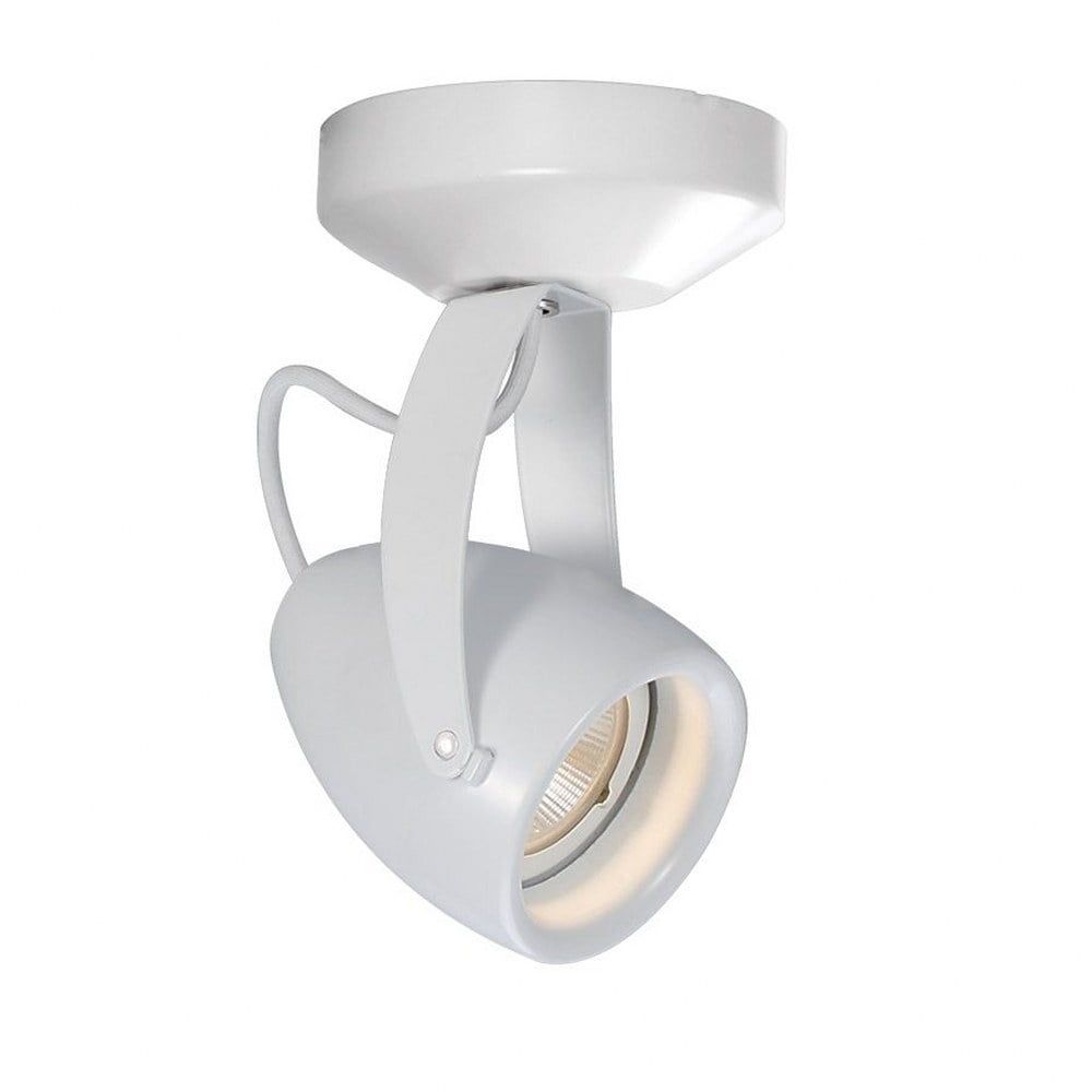 White Aluminum LED Track Head Light