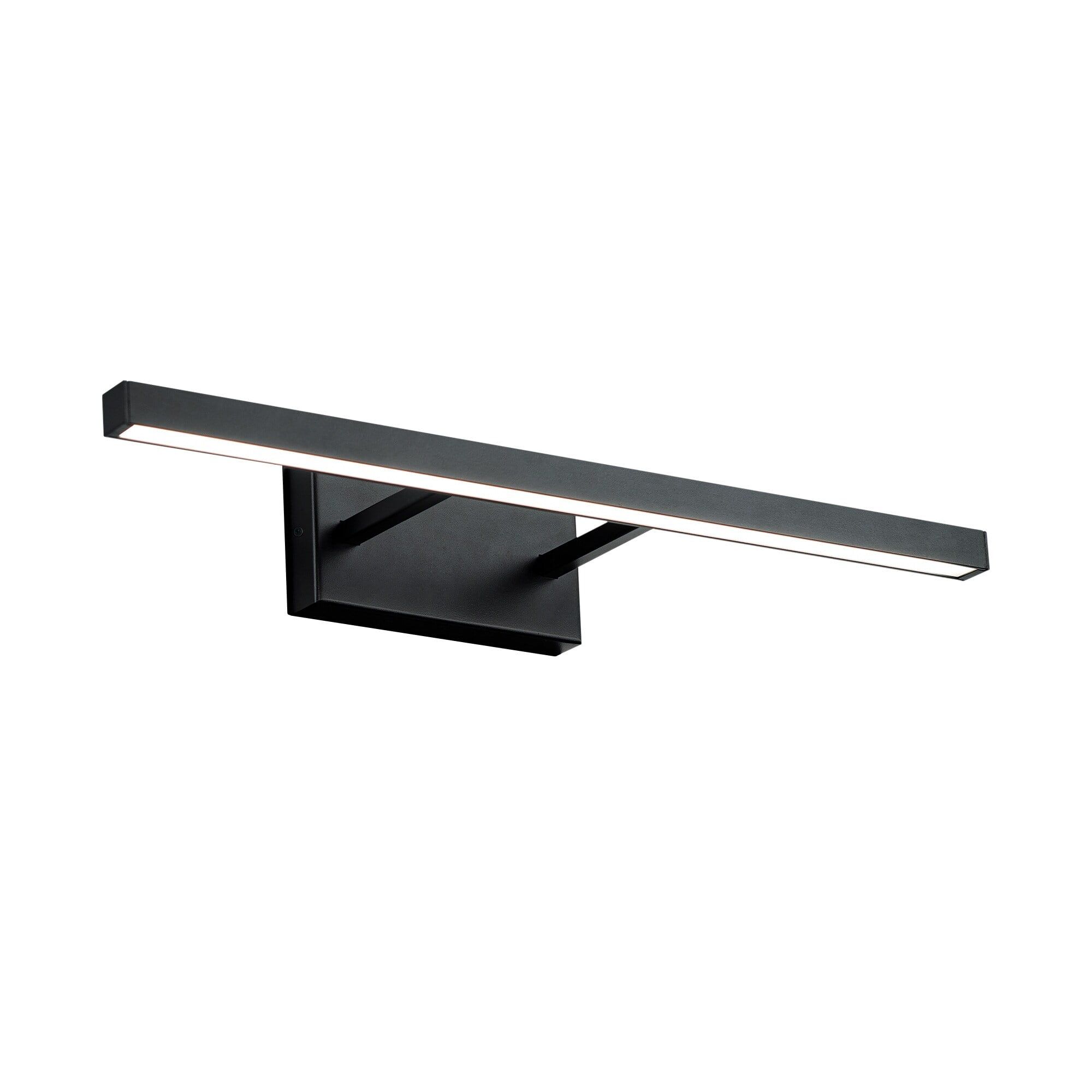 Parallax 18" LED Vanity Light in Black with Tri-CCT Technology