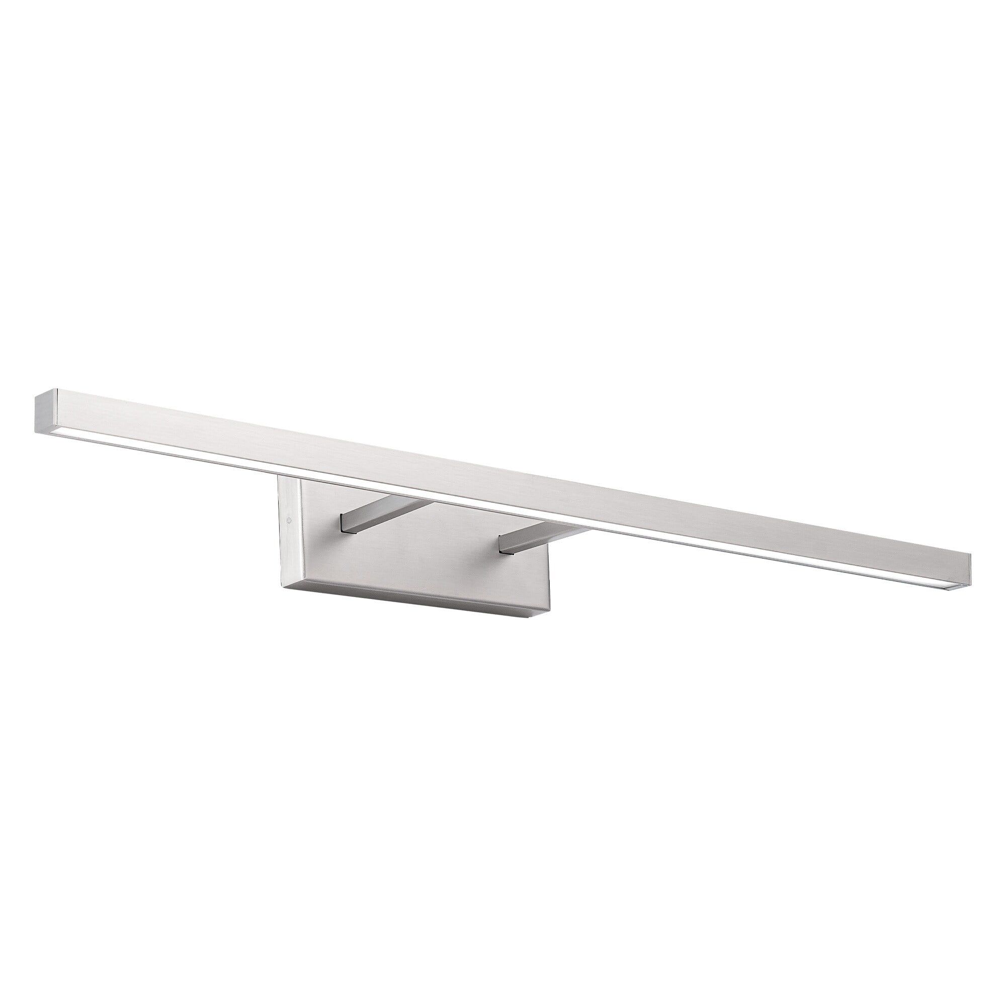 Brushed Nickel 24" Dimmable LED Bath Bar