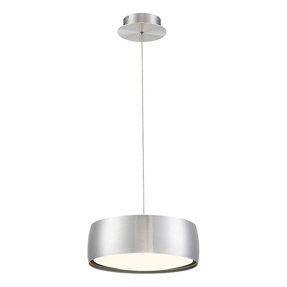 Sleek Brushed Aluminum LED Pendant Light for Indoor/Outdoor Use