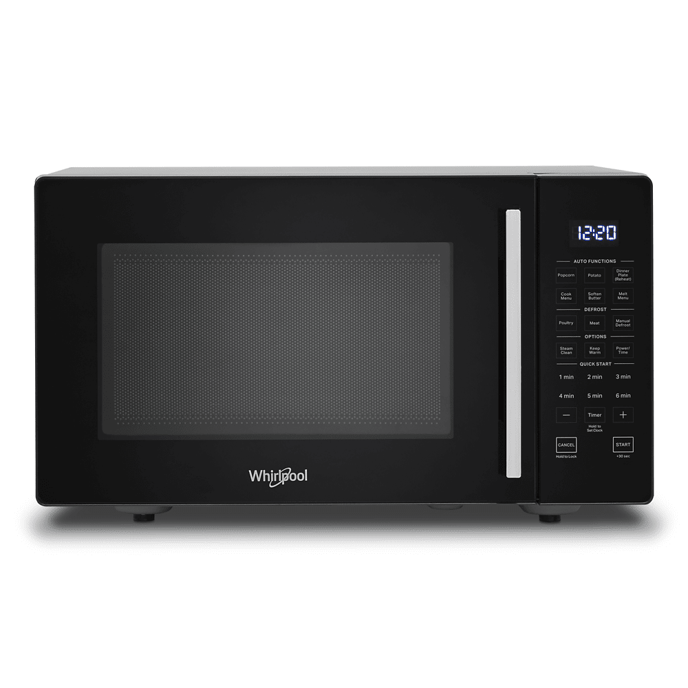 Black 19-Inch Compact Countertop Microwave with LED Display