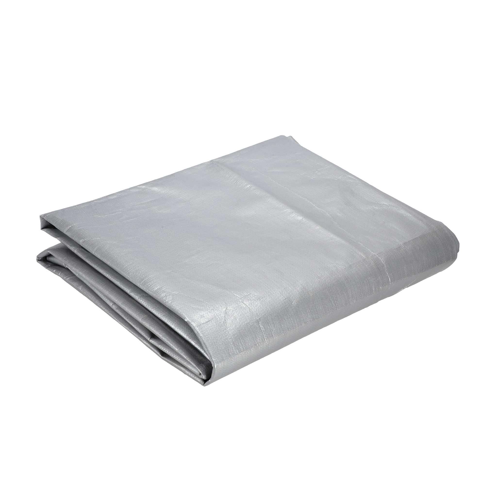 Heavy Duty 14' x 16' Black and Silver Polyethylene Tarp