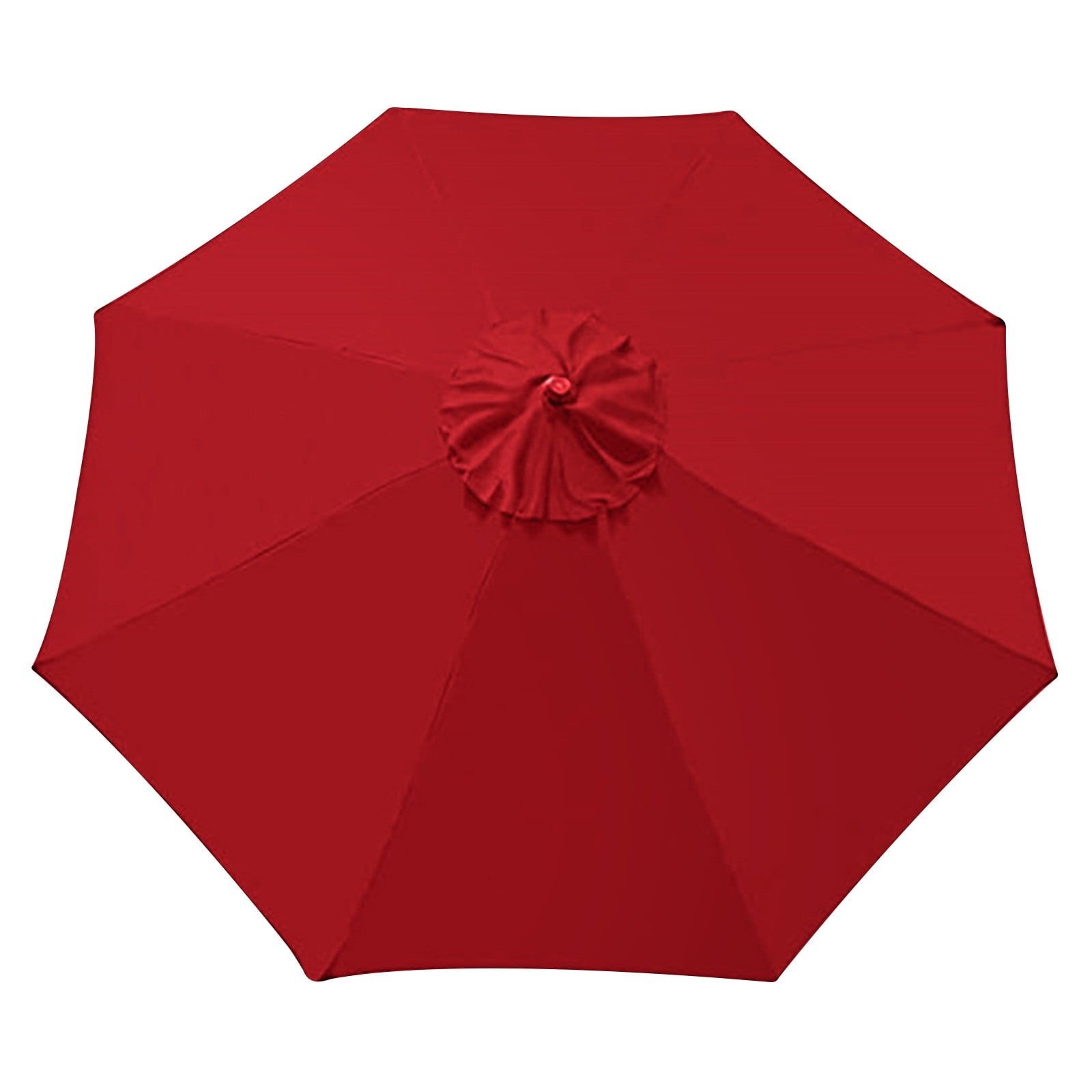 9 ft Red Polyester Patio Umbrella Replacement Canopy