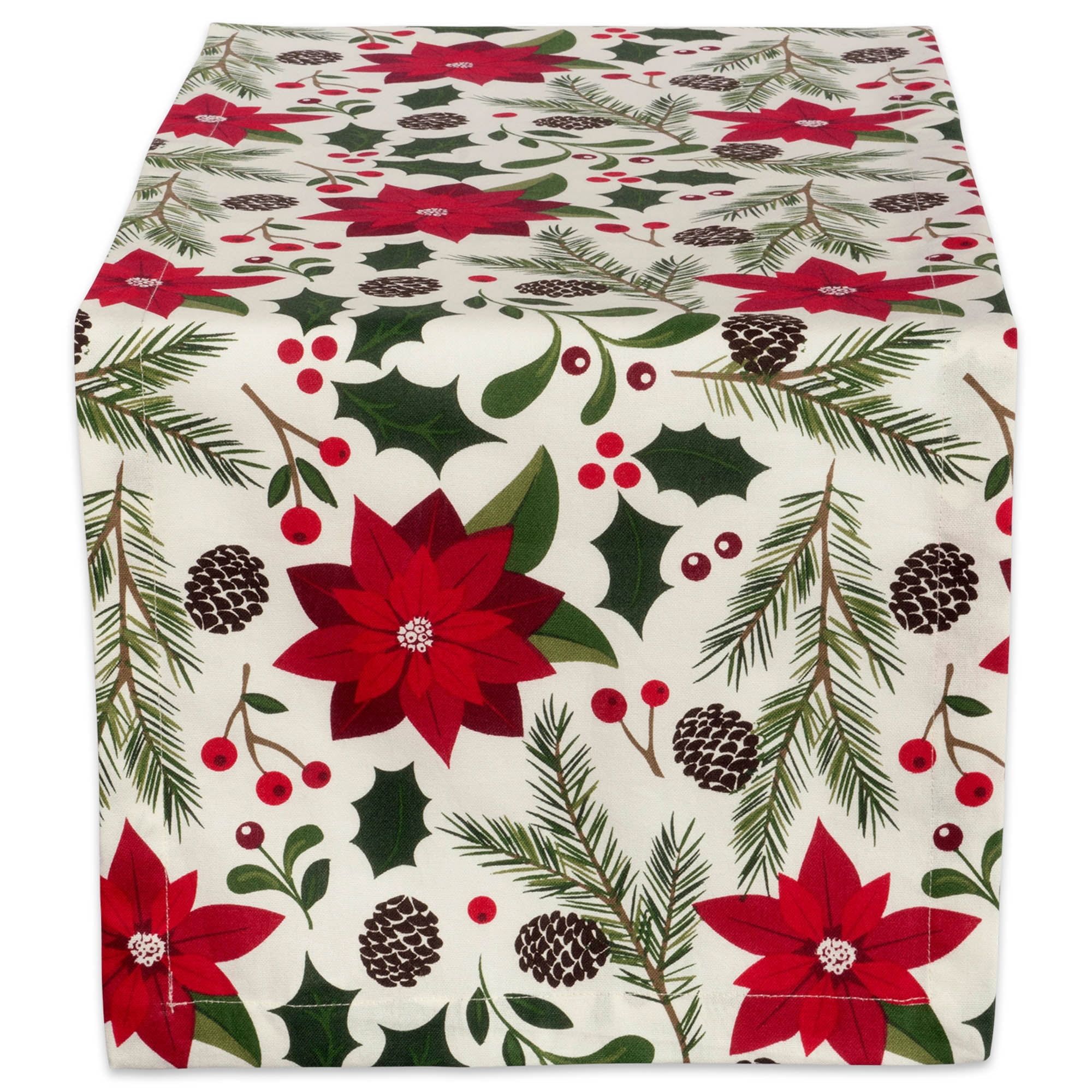 Woodland Christmas Cotton Table Runner 14" x 72"