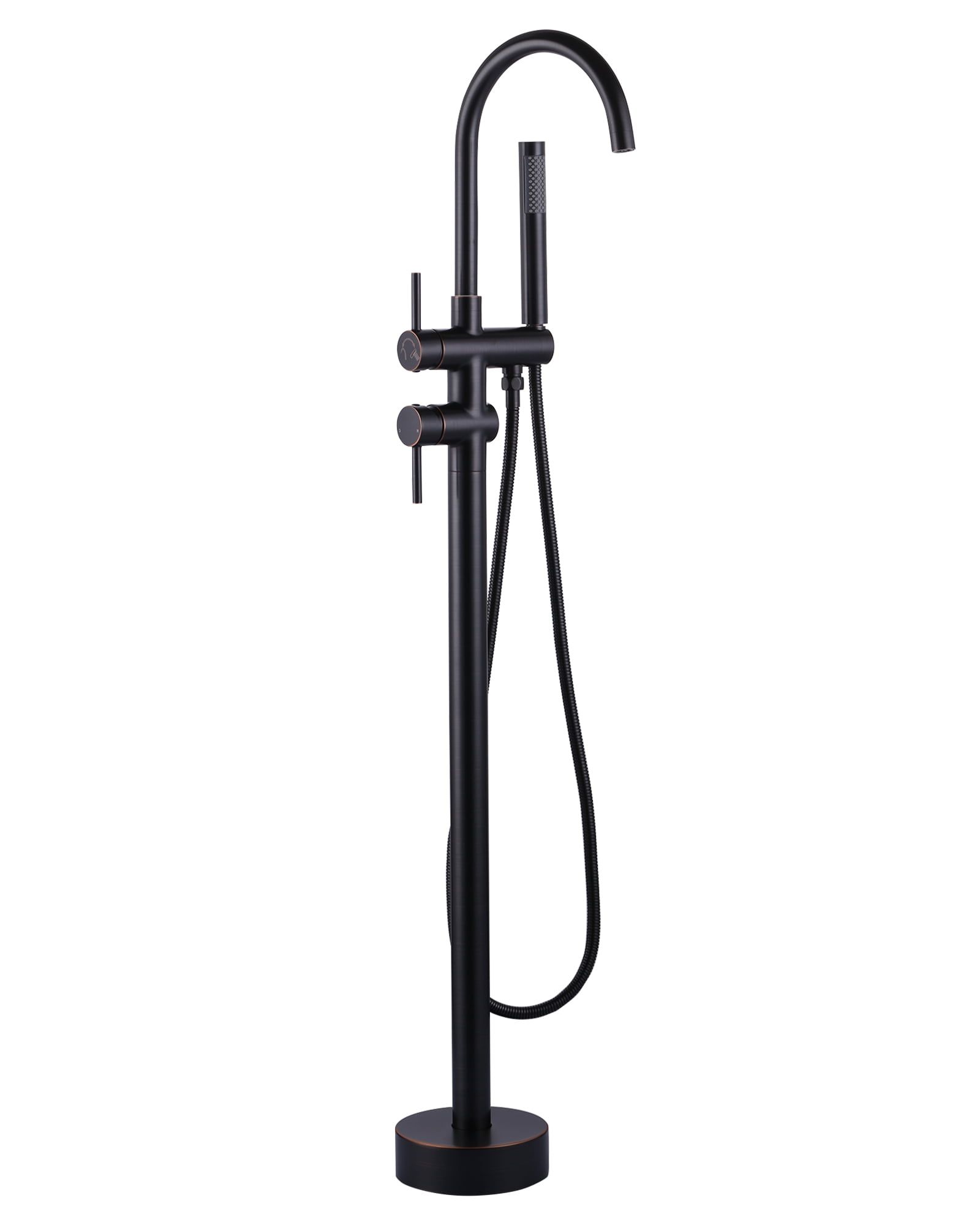 Oil Rubbed Bronze Freestanding Tub Faucet with Hand Shower