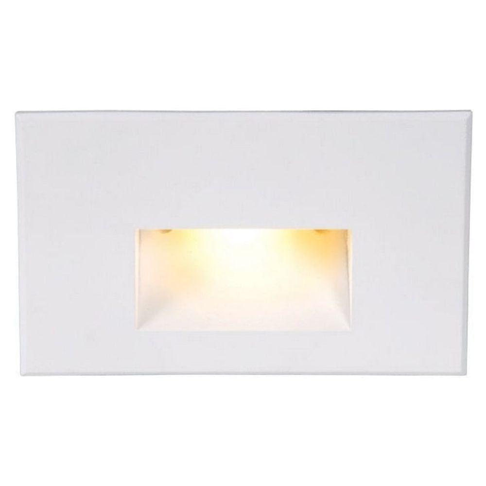 Dimmable Coastal Bronze LED Step and Wall Light in White