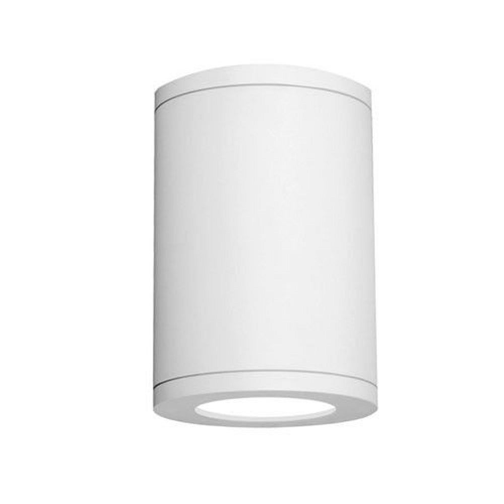 Sleek Cylinder White Aluminum LED Flush Mount - Energy Star 2700K