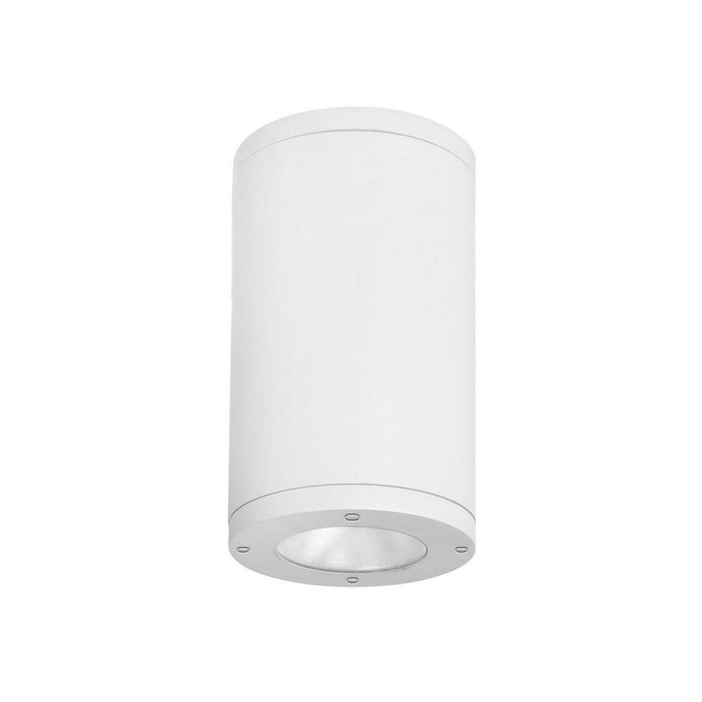 Architectural White LED Flush Mount Outdoor Ceiling Light