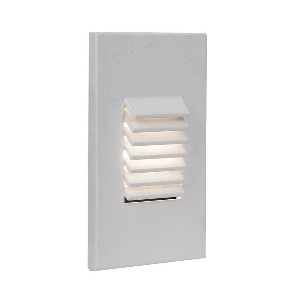 Sleek White Vertical LED Step and Wall Light, Dimmable