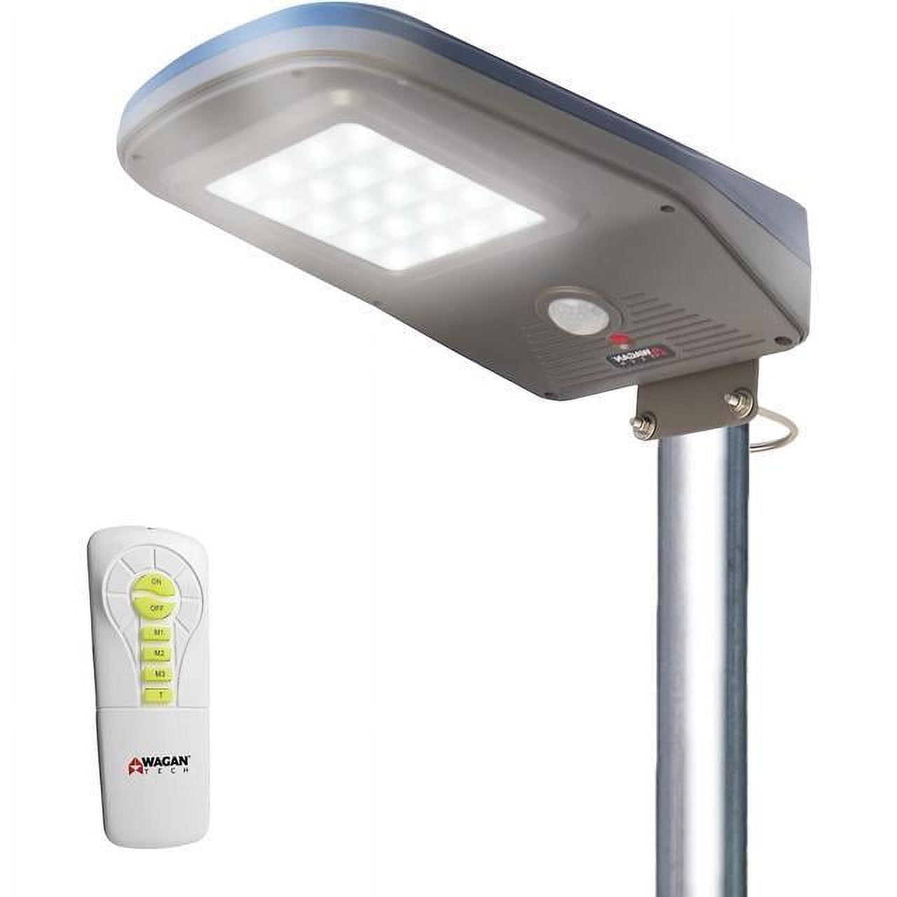 Solar-Powered 3000 Lumen Polycarbonate LED Floodlight with Remote