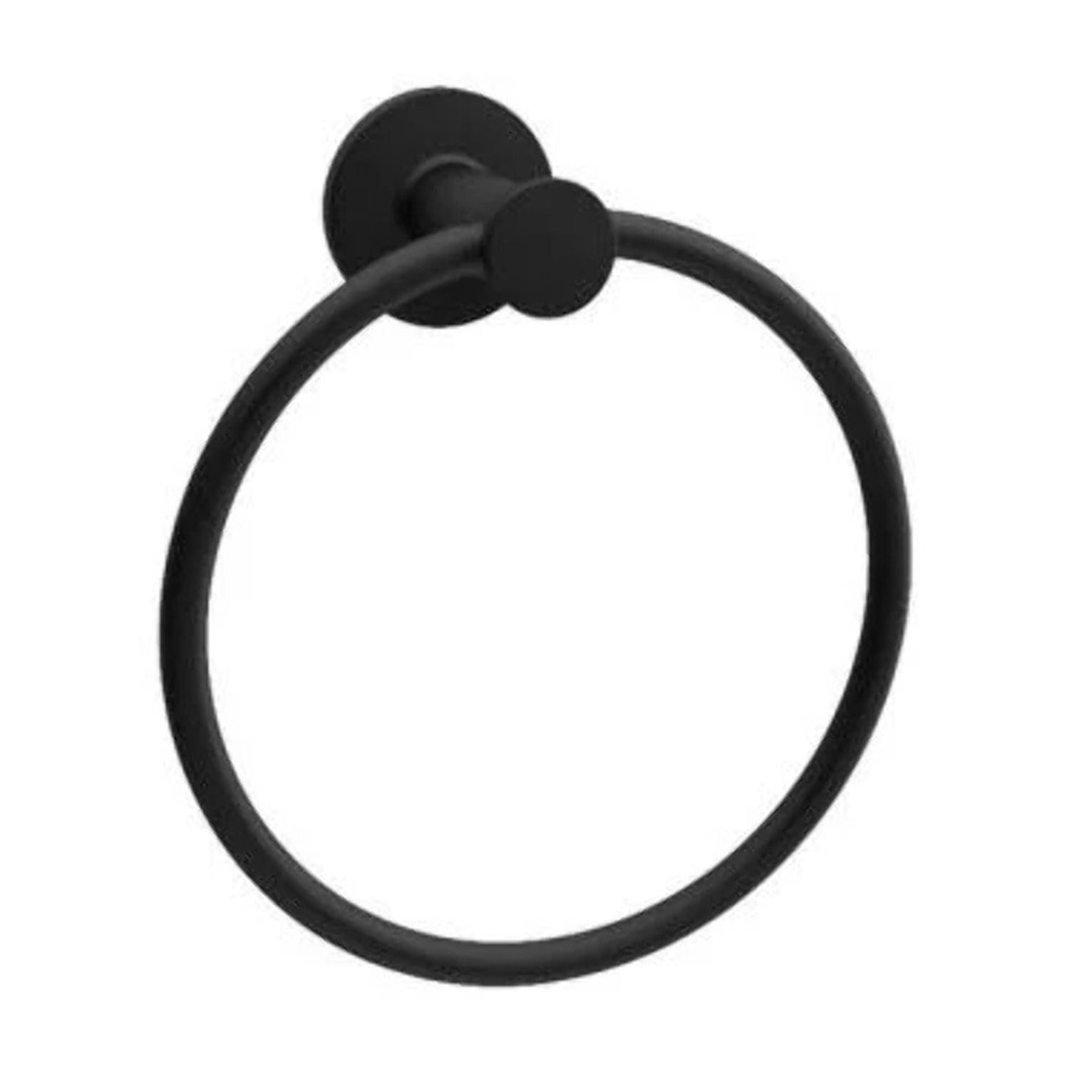 Matte Black Wall Mounted Lucien Towel Ring