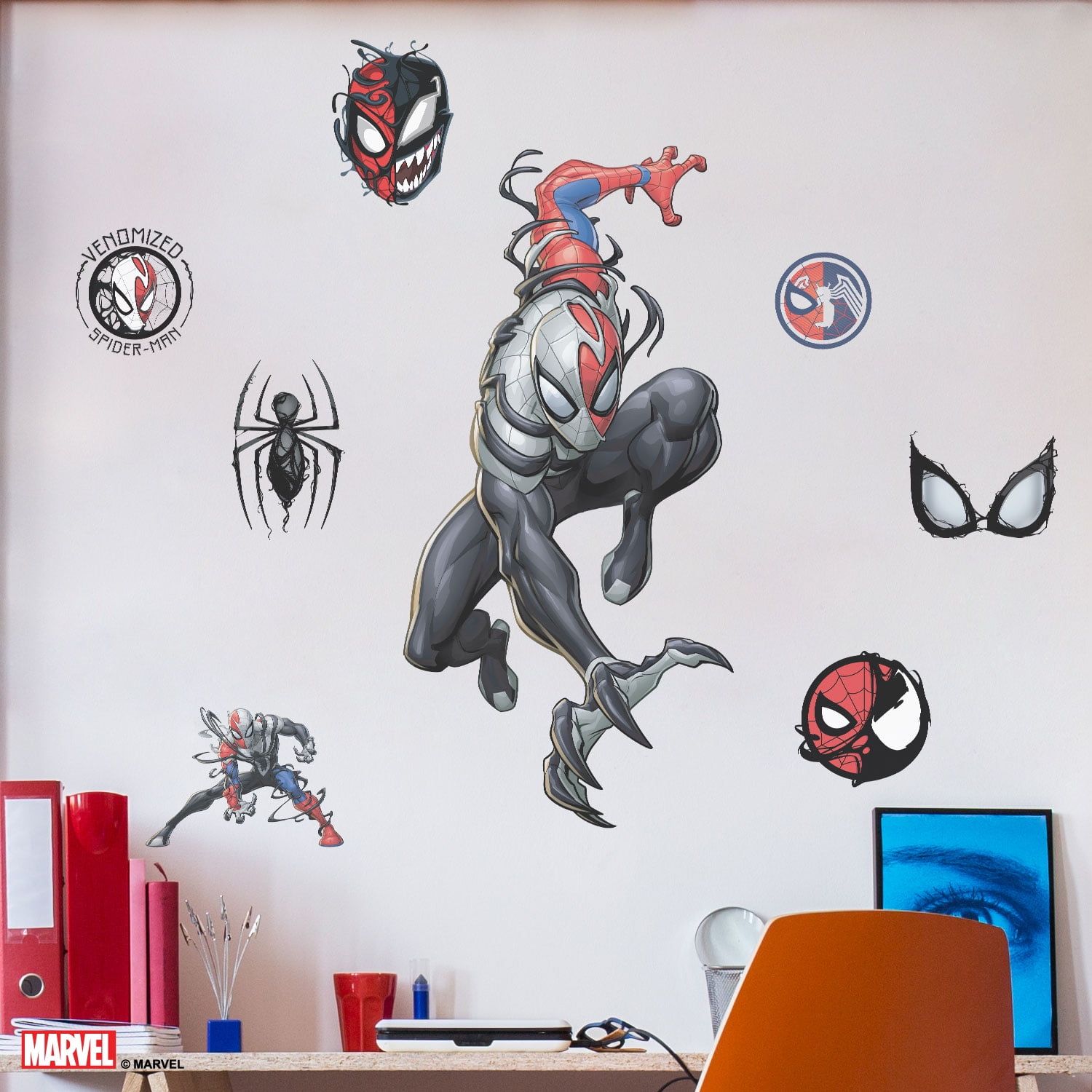 Venomized Spider-Man 27" Wall Decals with 3D Augmented Reality