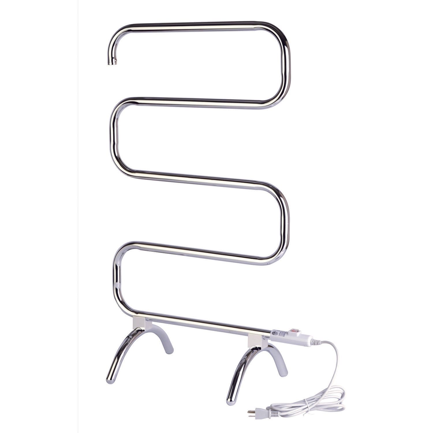 Chrome Wall-Mounted and Free-Standing Towel Warmer Rack