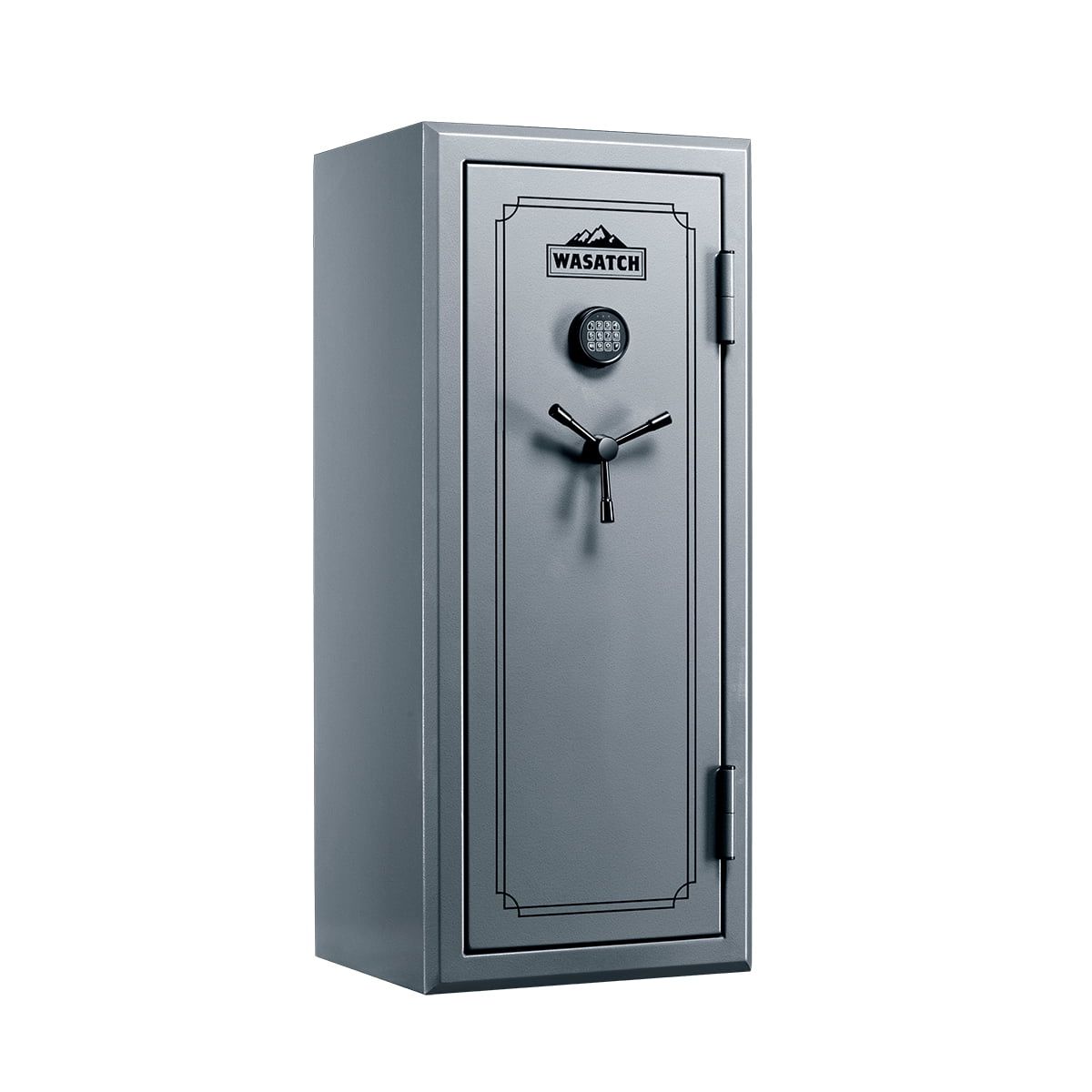 Pebble Gray 24-Gun Fireproof Waterproof Digital Safe