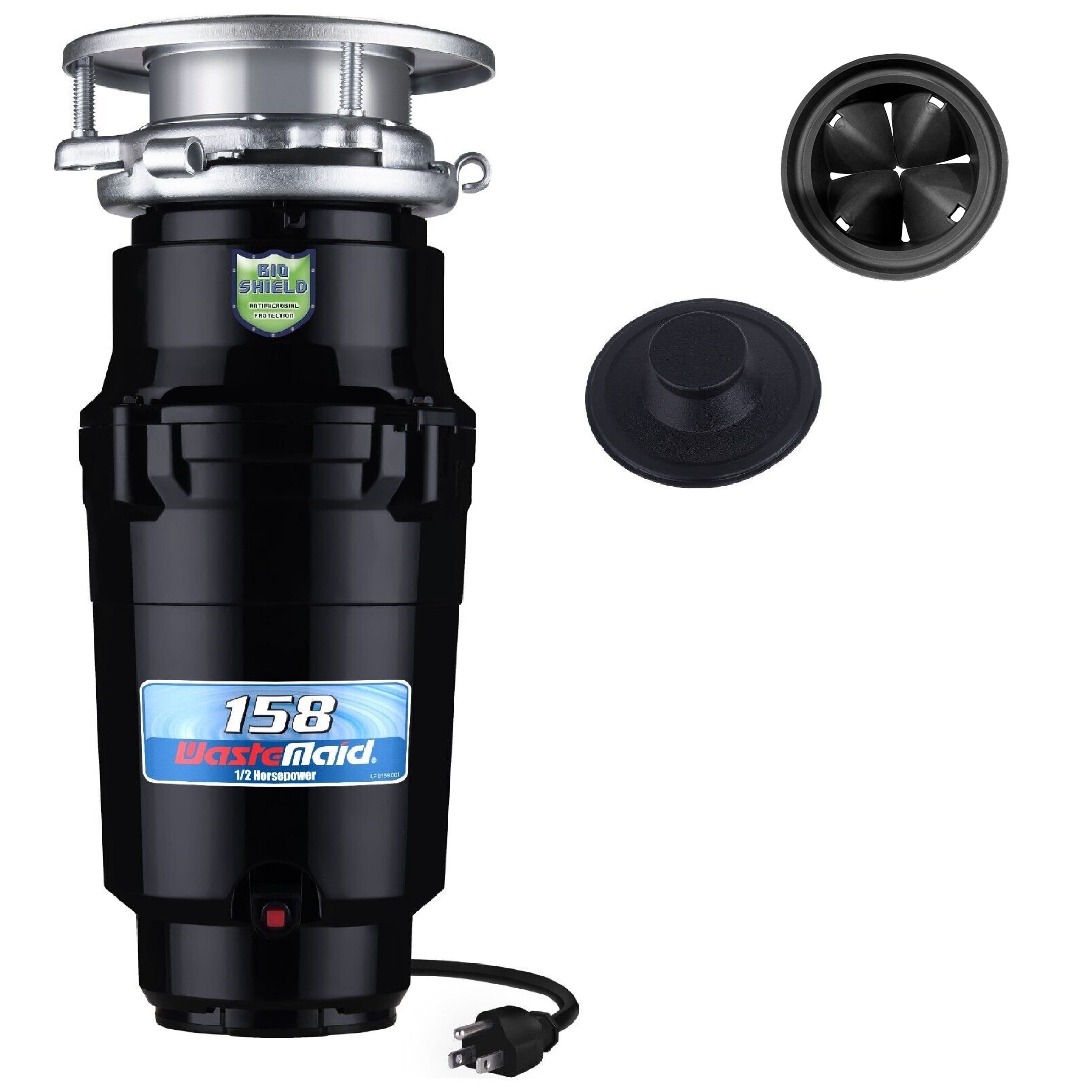 Waste Maid Black Stainless Steel 1/2 HP Garbage Disposal