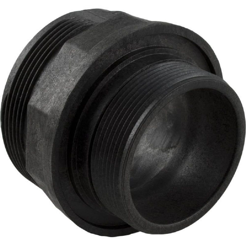 Black PVC 2.5 Inch Bulkhead Fitting