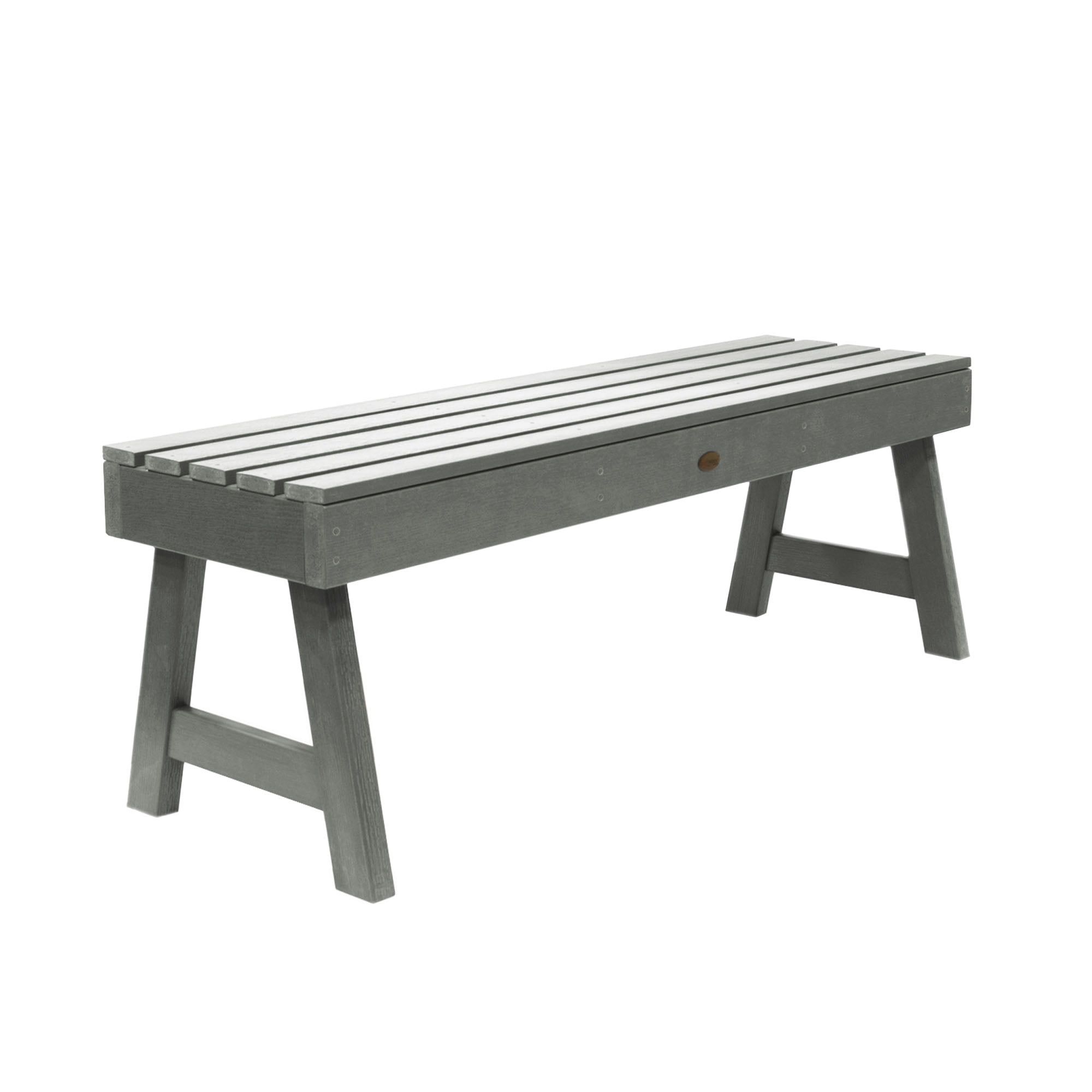 Coastal Teak 49" Backless Bench with Stainless Steel Hardware