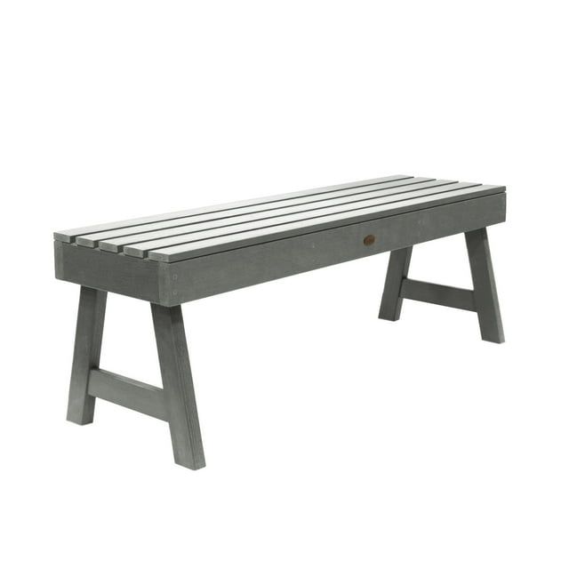 Coastal Teak 49" Backless Bench with Stainless Steel Hardware