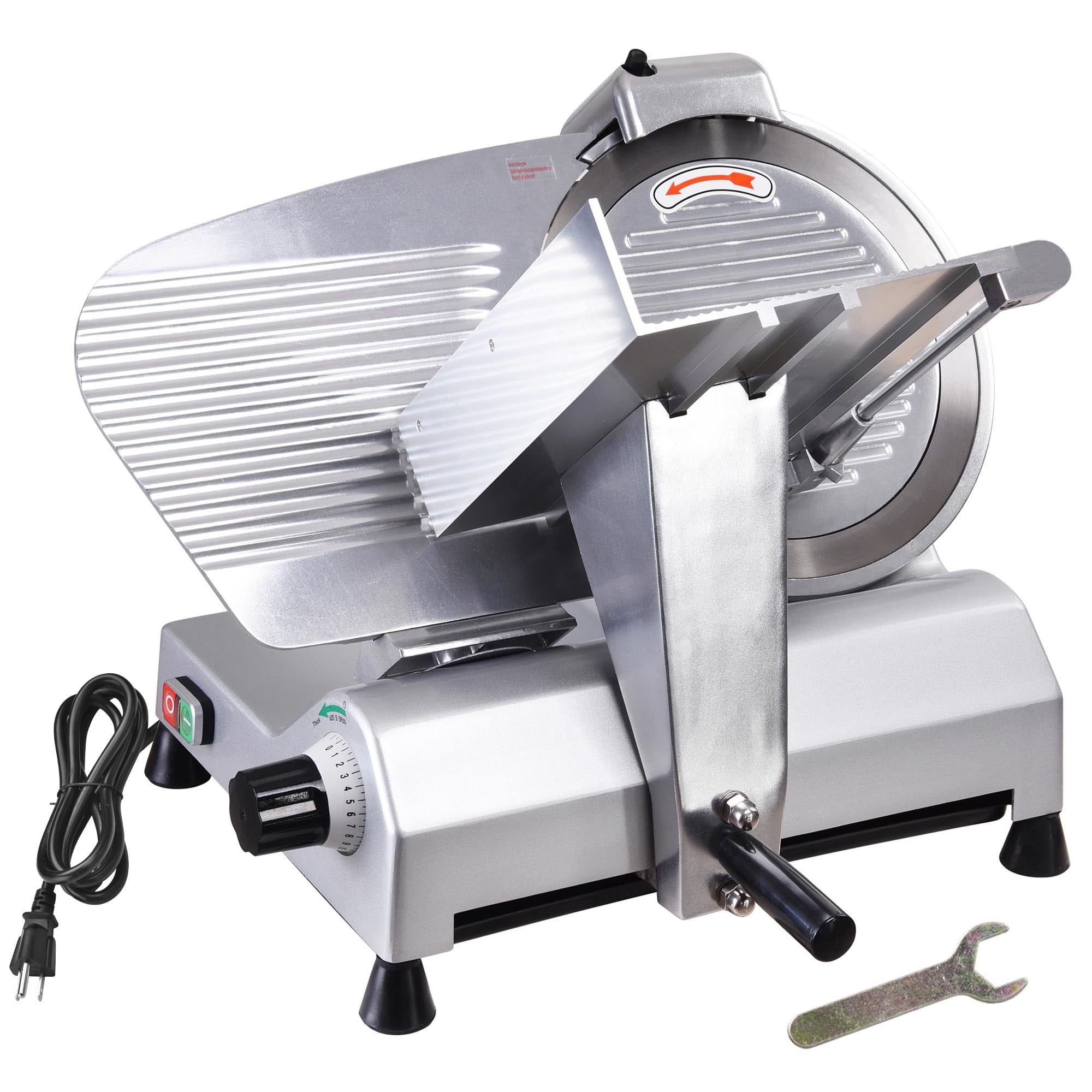 12" Stainless Steel Commercial Meat Slicer with High-Torque Motor