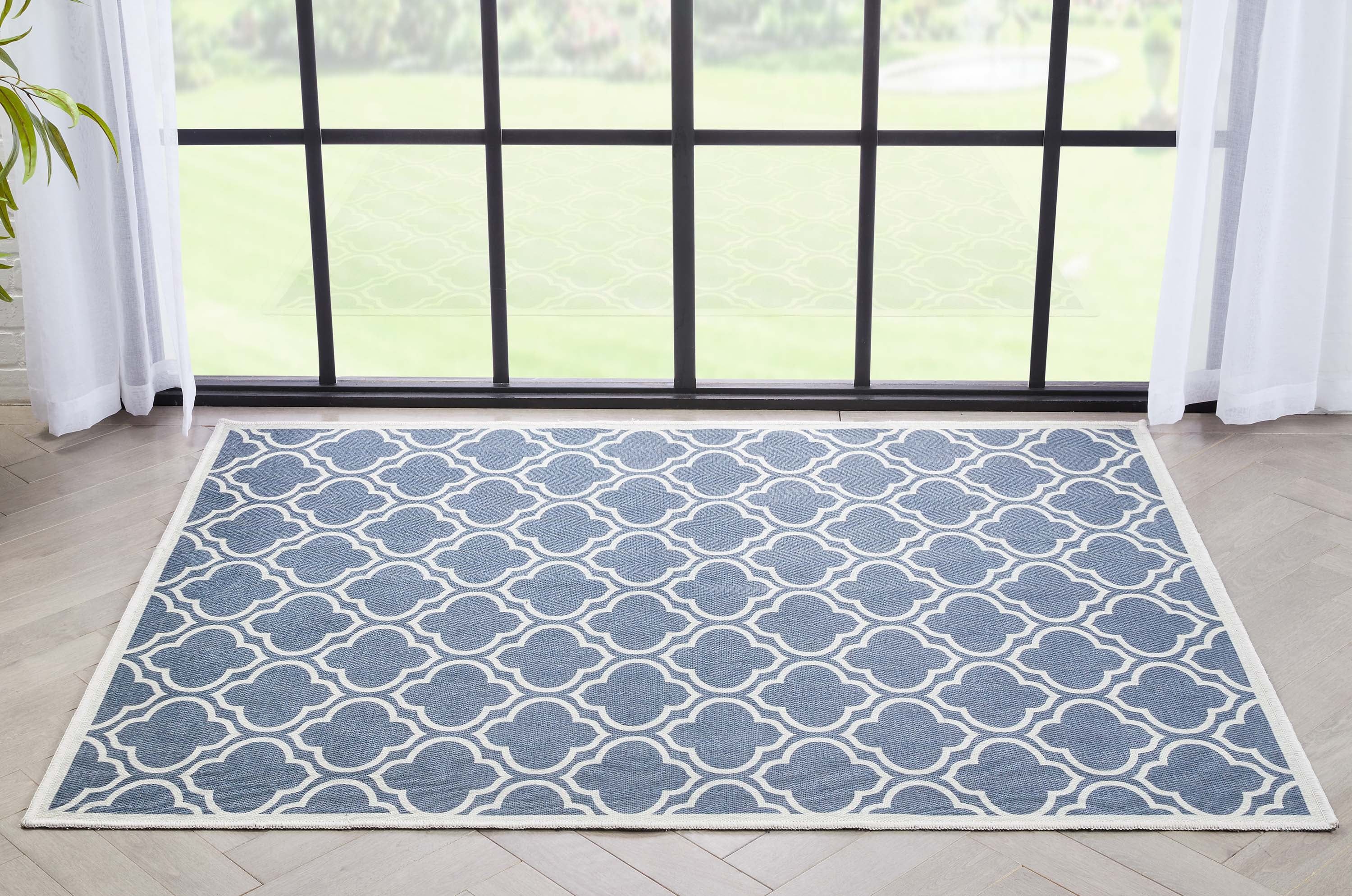 Charcoal Grey 60" x 39" Washable Chenille Area Rug