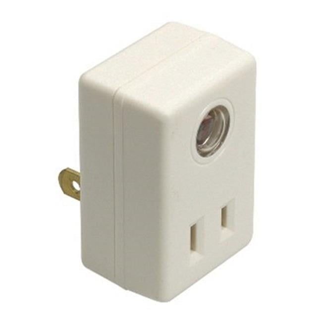 White Indoor Plug-In Light Control with Timer