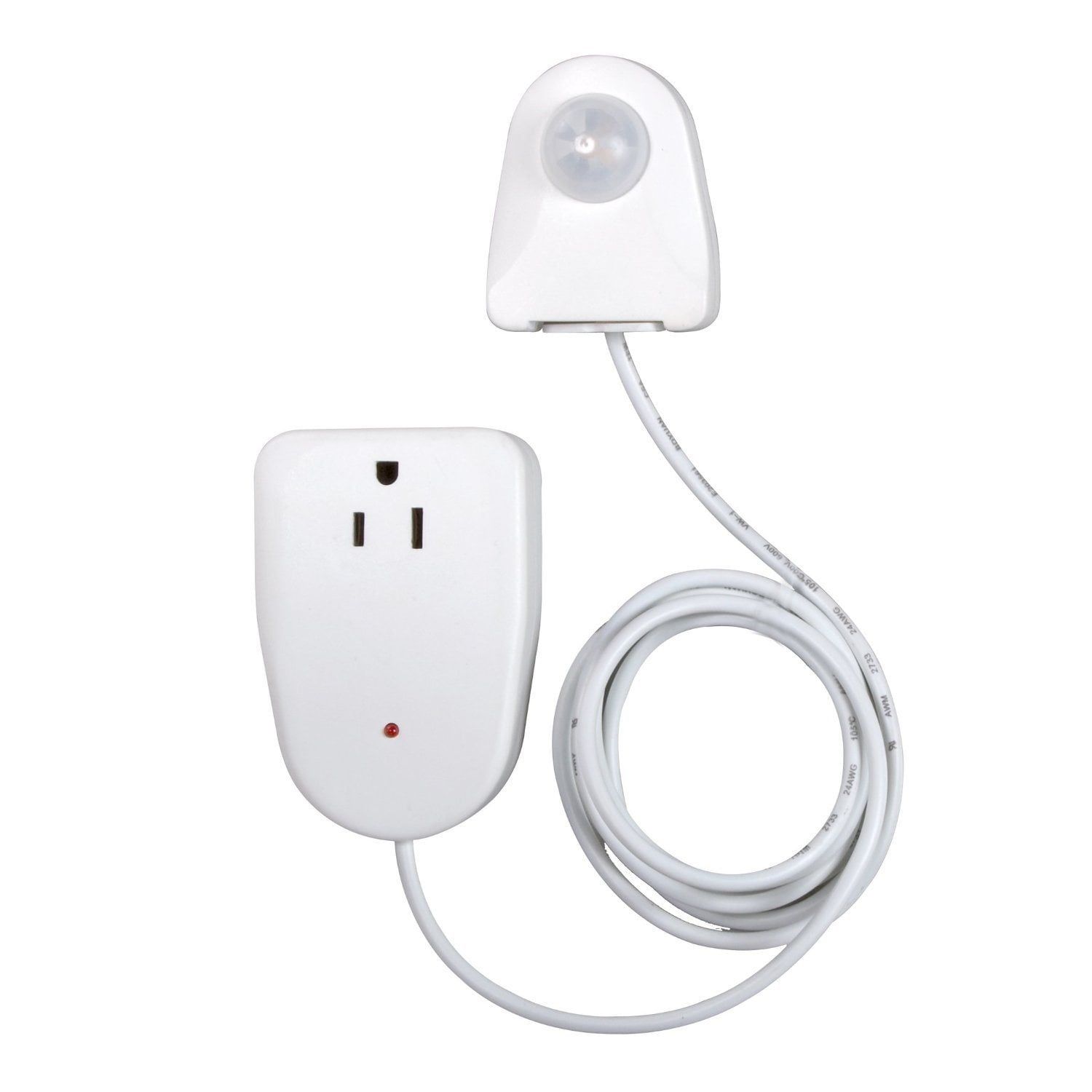 White Indoor Motion Activated Light Control with 6-Foot Cord