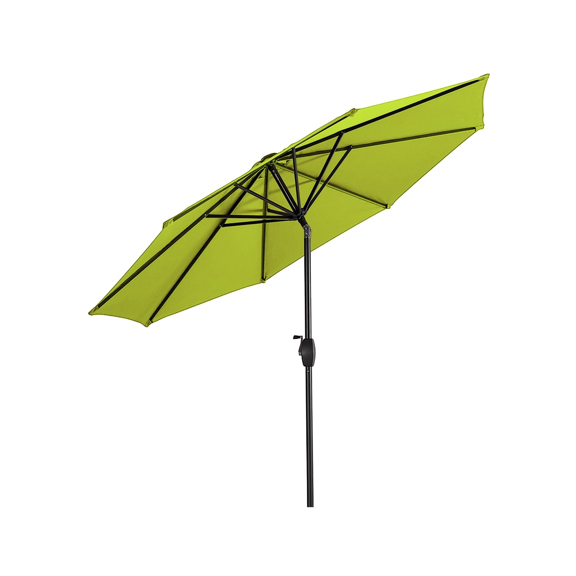 Lime Green 9 Ft Steel Patio Umbrella with Tilt & Crank