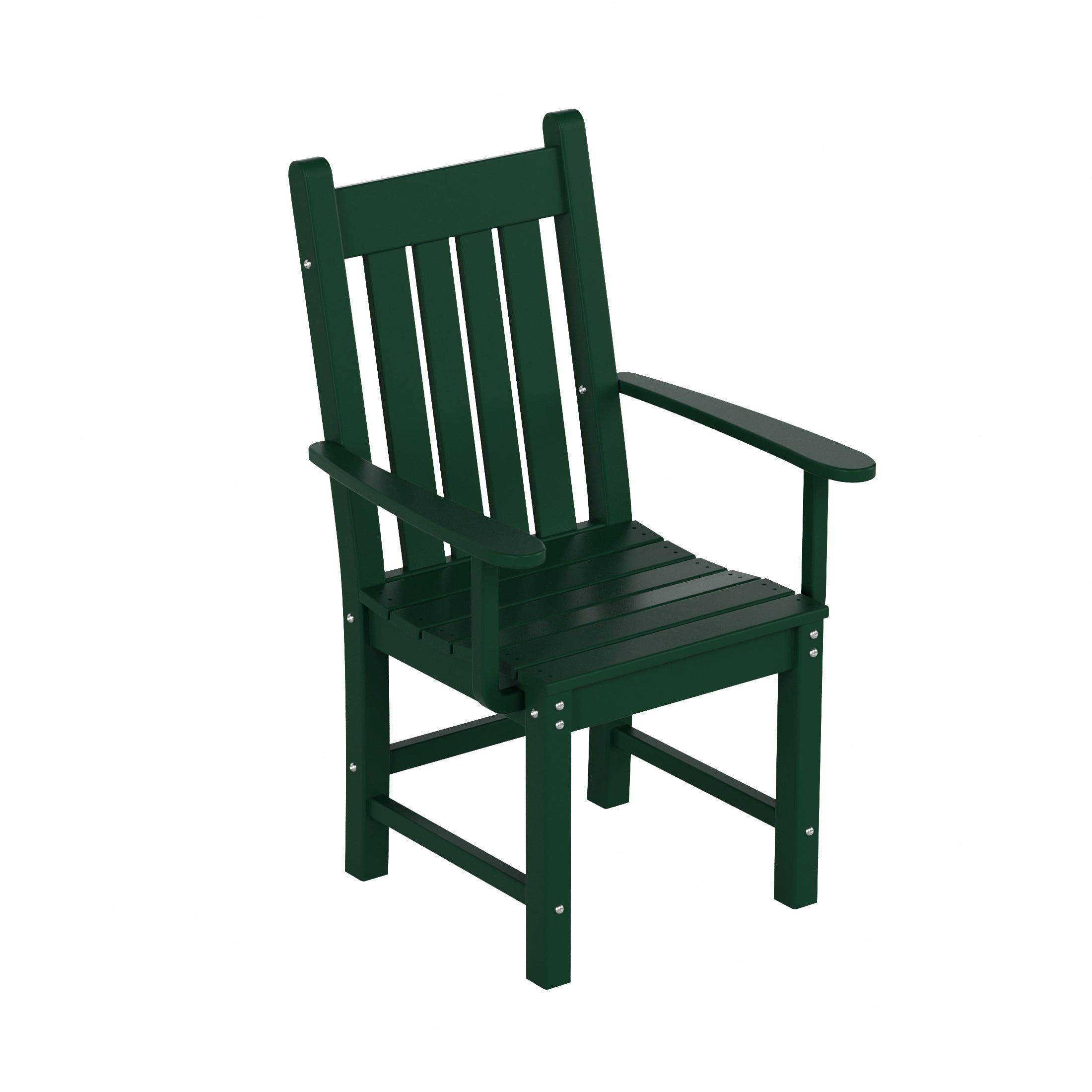 Laguna Dark Green Outdoor Patio Dining Armchair