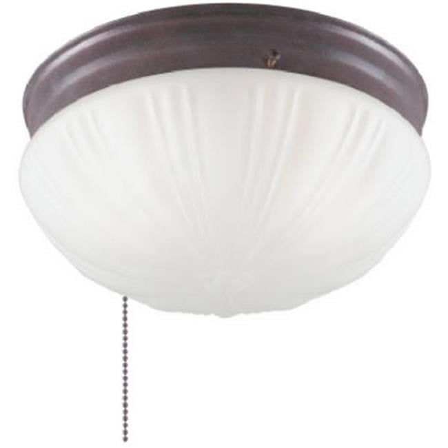 Sienna Brown Frosted Glass 8.75" Traditional Flush Mount Ceiling Light