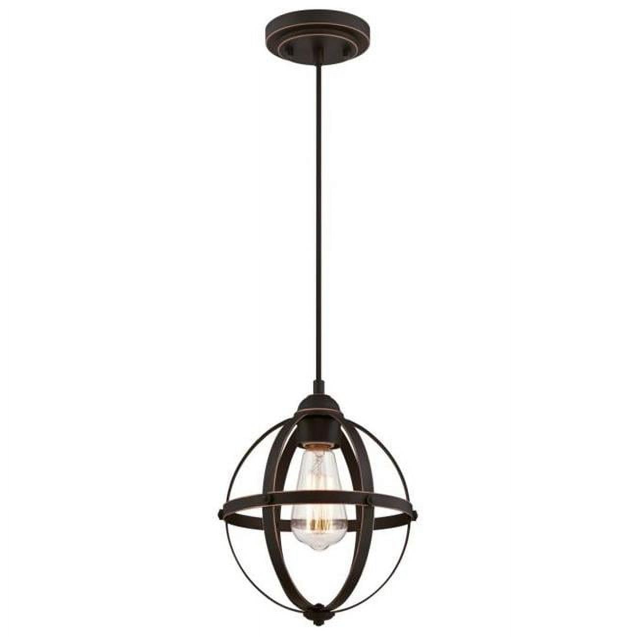 Bronze Mini Globe Pendant Light with LED Option