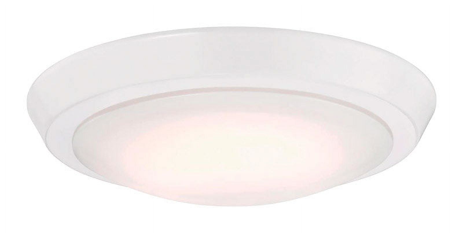 Westinghouse 11-Inch White Glass LED Flush Mount Light Fixture