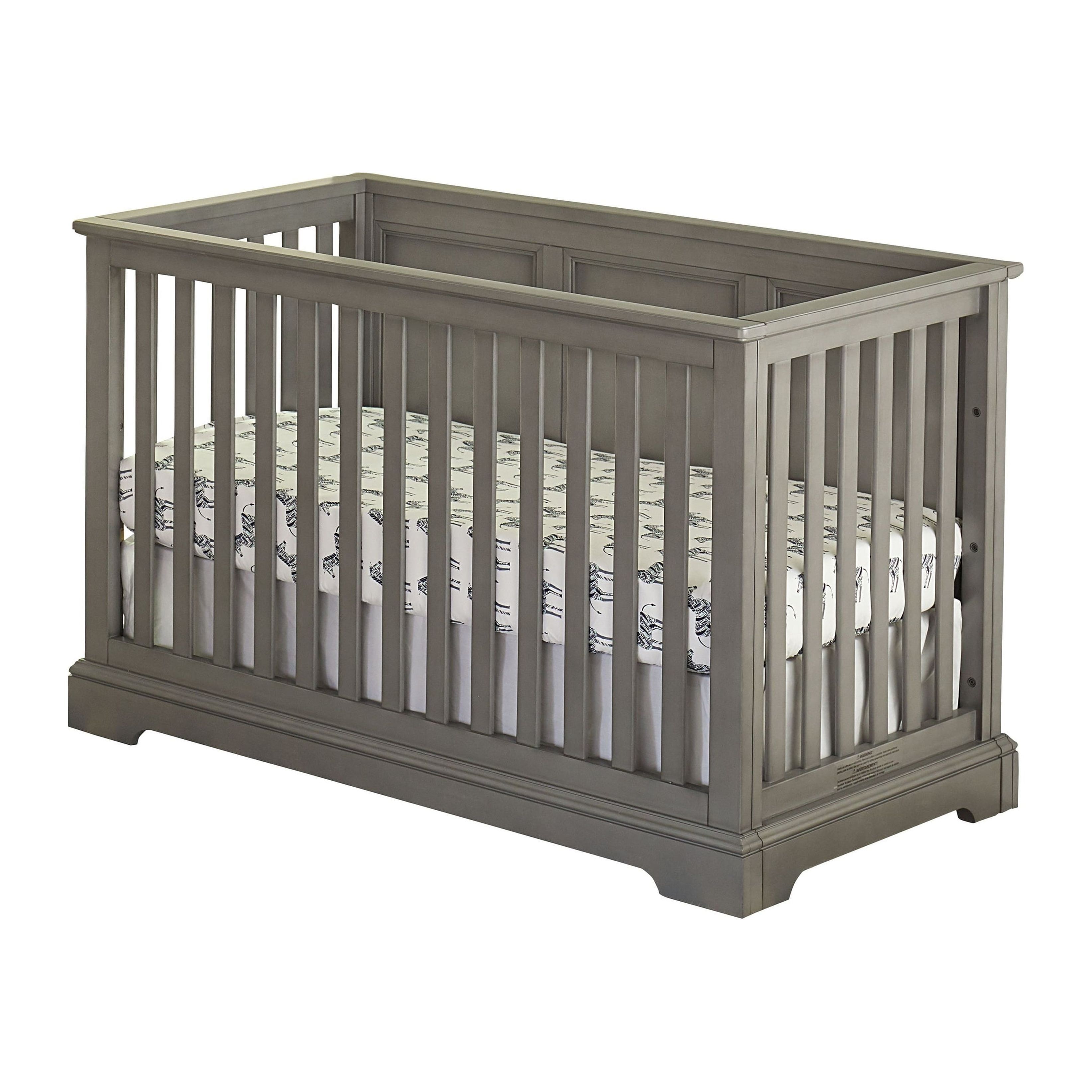 Hanley Cloud 4-in-1 Convertible Crib with Elegant Headboard