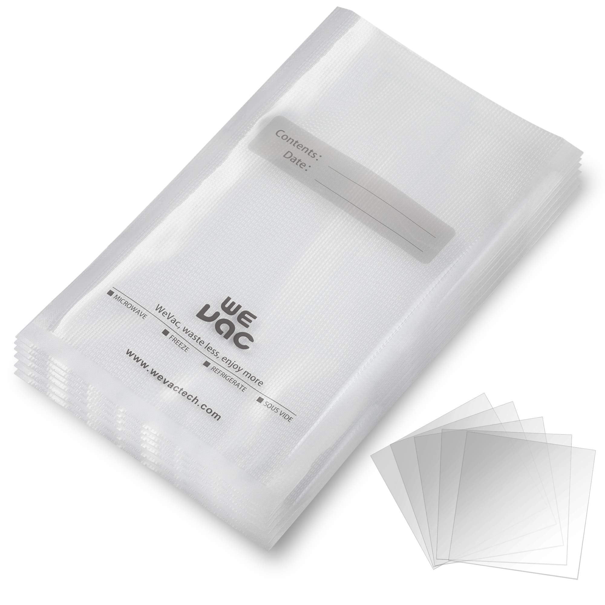 Wevac Heavy Duty Clear Vacuum Sealer Bags 11x16 Inch 100 Pack