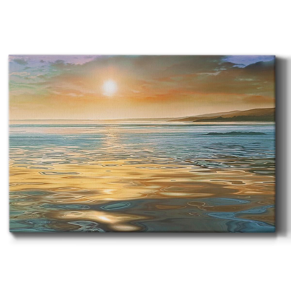 Evening Calm Scenic Landscape Canvas Wall Art, 12" x 18"