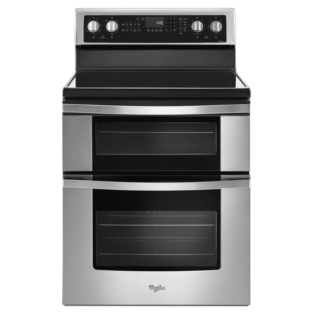 Whirlpool 30" Stainless Steel Freestanding Double Oven Electric Range