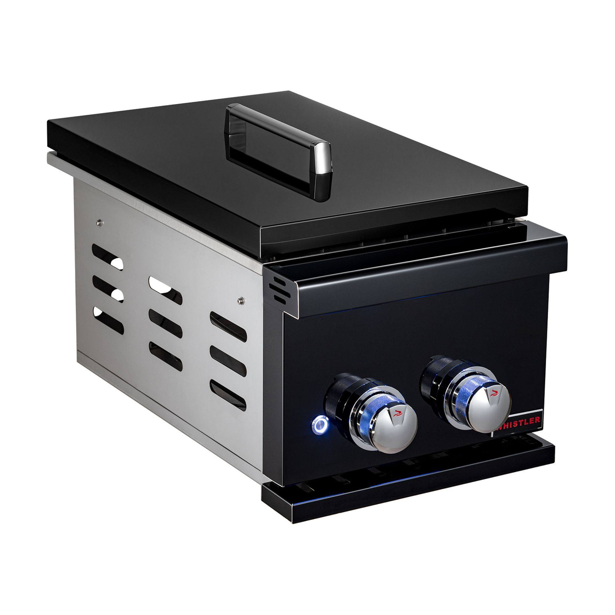 Whistler Stainless Steel Built-in Double Side Burner with Black Finish