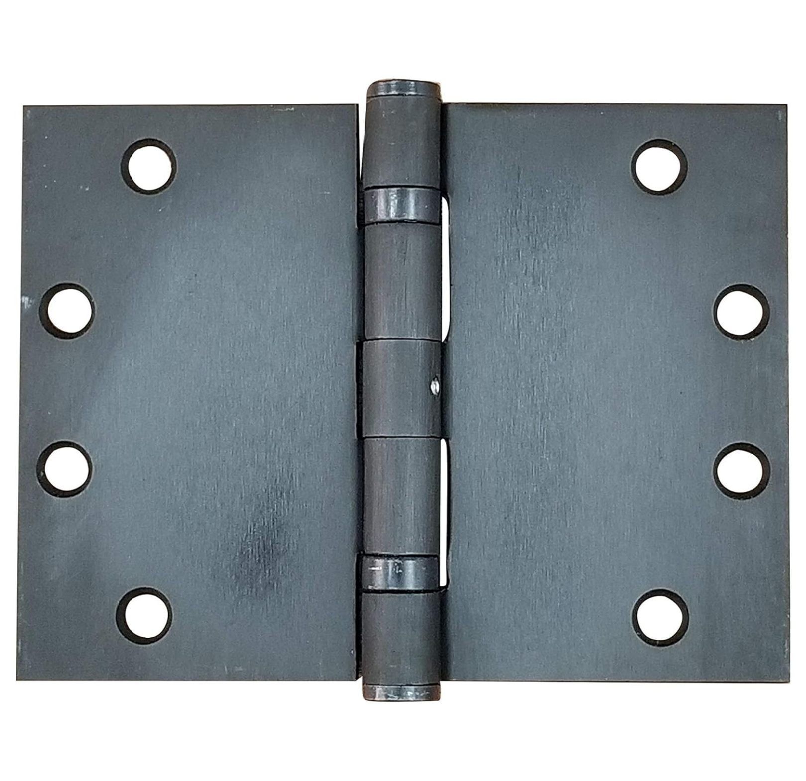 Heavy Duty Steel Wide Throw Hinge with Oil Rubbed Bronze Finish, 4.5 x 6 Inch, 2 Pack