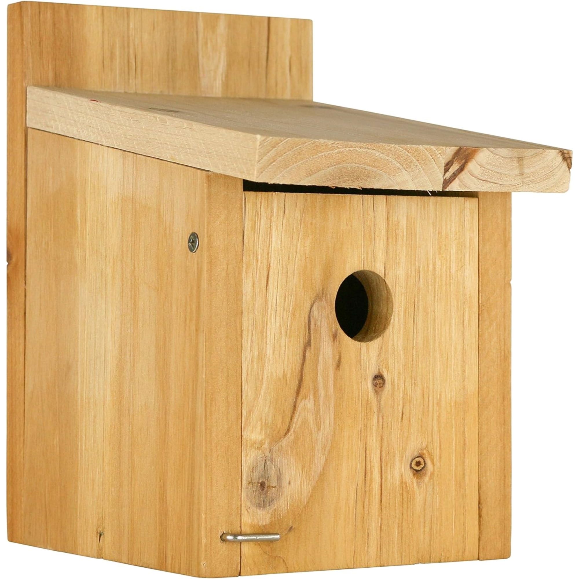 Light Stained Cedar Wren Birdhouse with Air Vents