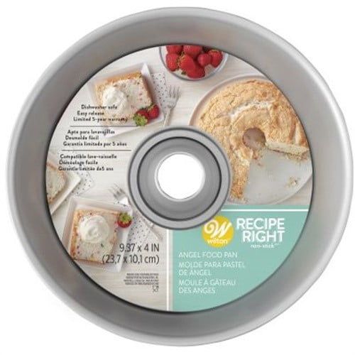 9.36 Inch Non-Stick Aluminum Angel Food Cake Pan